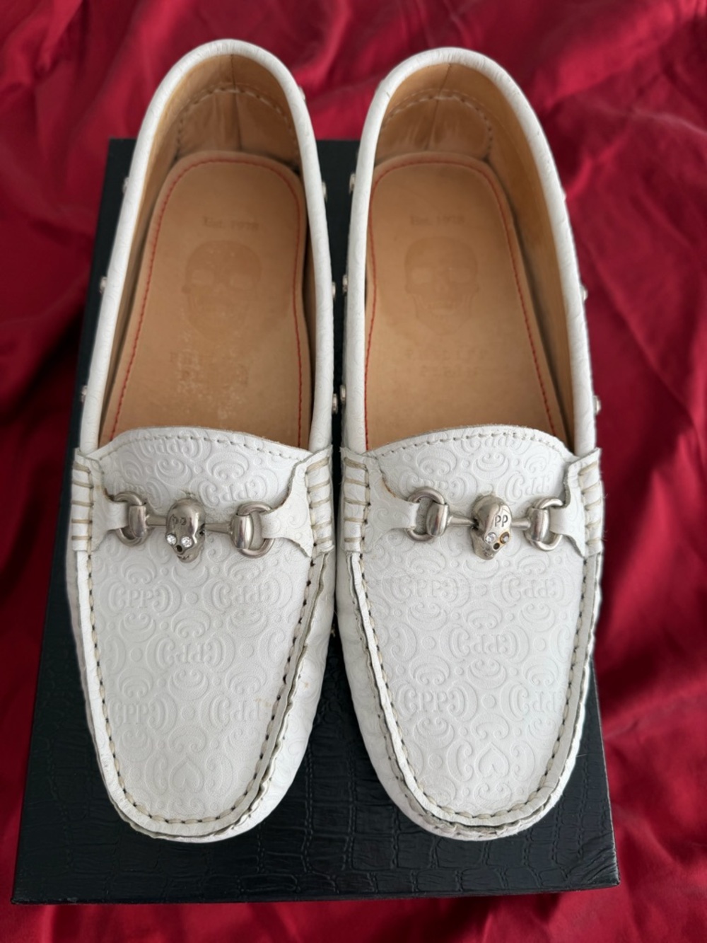 Philipp Plein white. 
Box with Gold Plate